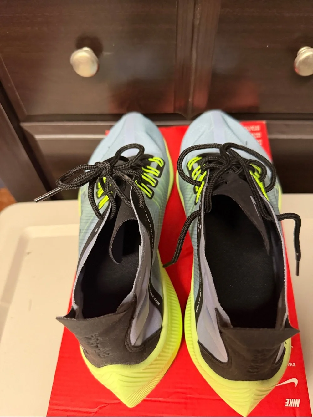 Nikes (never worn) black/blue/green size 7y